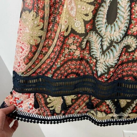 Anthropologie‎ Hippie Size 8 Bohemian Tunic Dress Chic Sleeves Whimsigoth Witchy - Picture 8 of 11